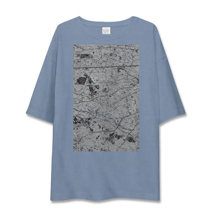 【調布2（東京都）】地図柄ビッグシルエットTシャツ