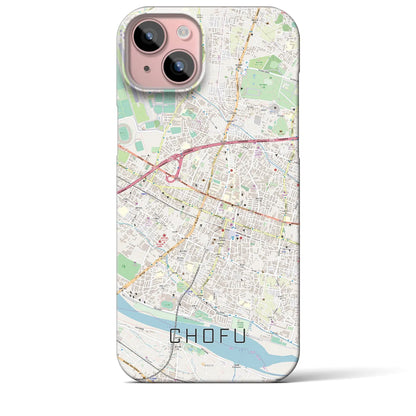 【調布（東京都）】地図柄iPhoneケース（バックカバータイプ）