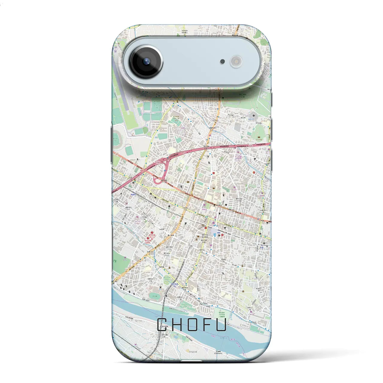 【調布（東京都）】地図柄iPhoneケース（バックカバータイプ）