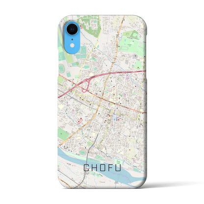 【調布（東京都）】地図柄iPhoneケース（バックカバータイプ）