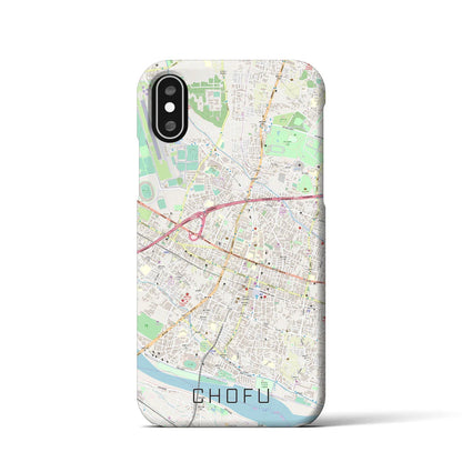 【調布（東京都）】地図柄iPhoneケース（バックカバータイプ）