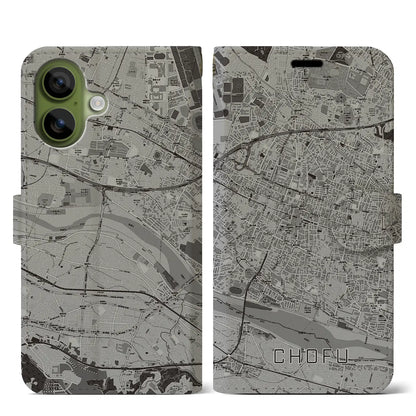 【調布（東京都）】地図柄iPhoneケース（手帳タイプ）