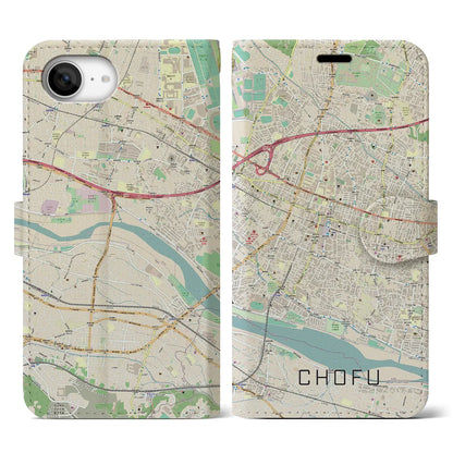 【調布（東京都）】地図柄iPhoneケース（手帳タイプ）