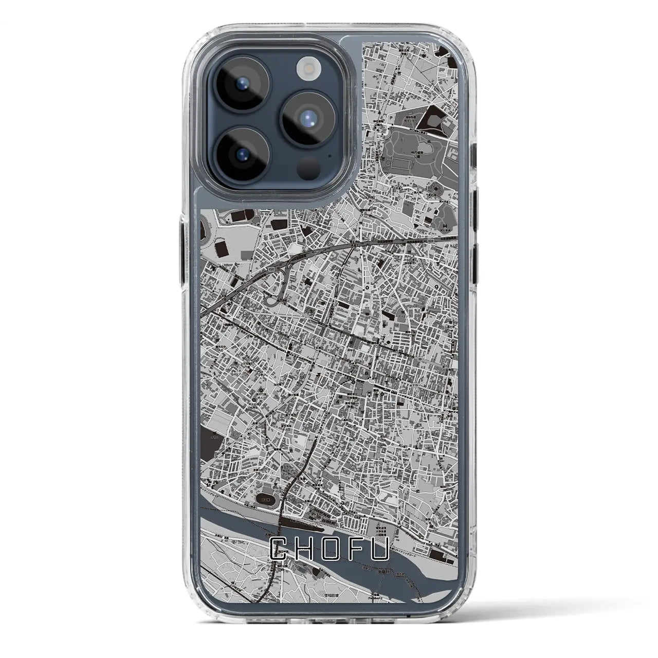 【調布（東京都）】地図柄iPhoneケース（MagSafeタイプ）
