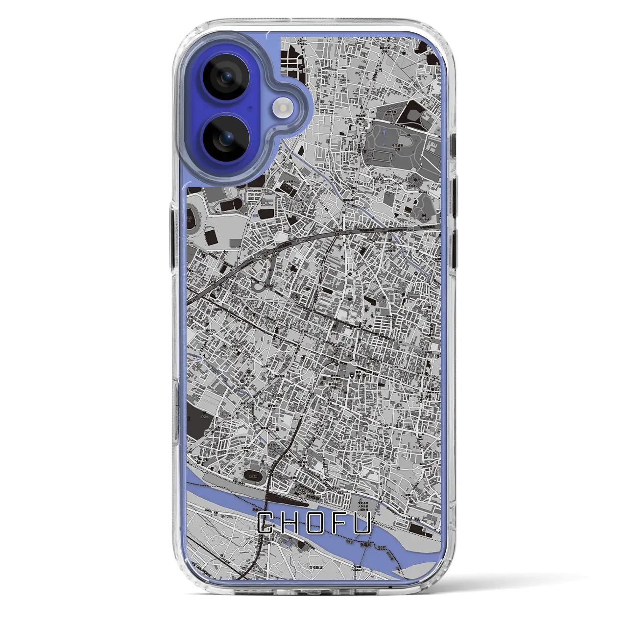【調布（東京都）】地図柄iPhoneケース（MagSafeタイプ）