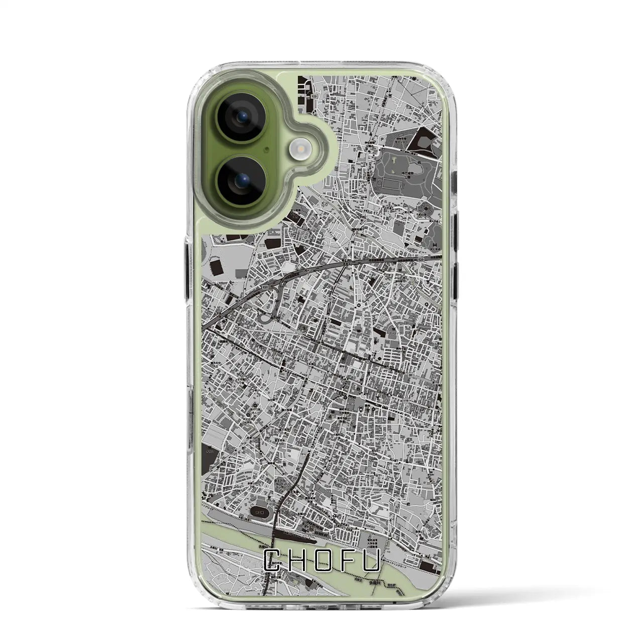 【調布（東京都）】地図柄iPhoneケース（MagSafeタイプ）