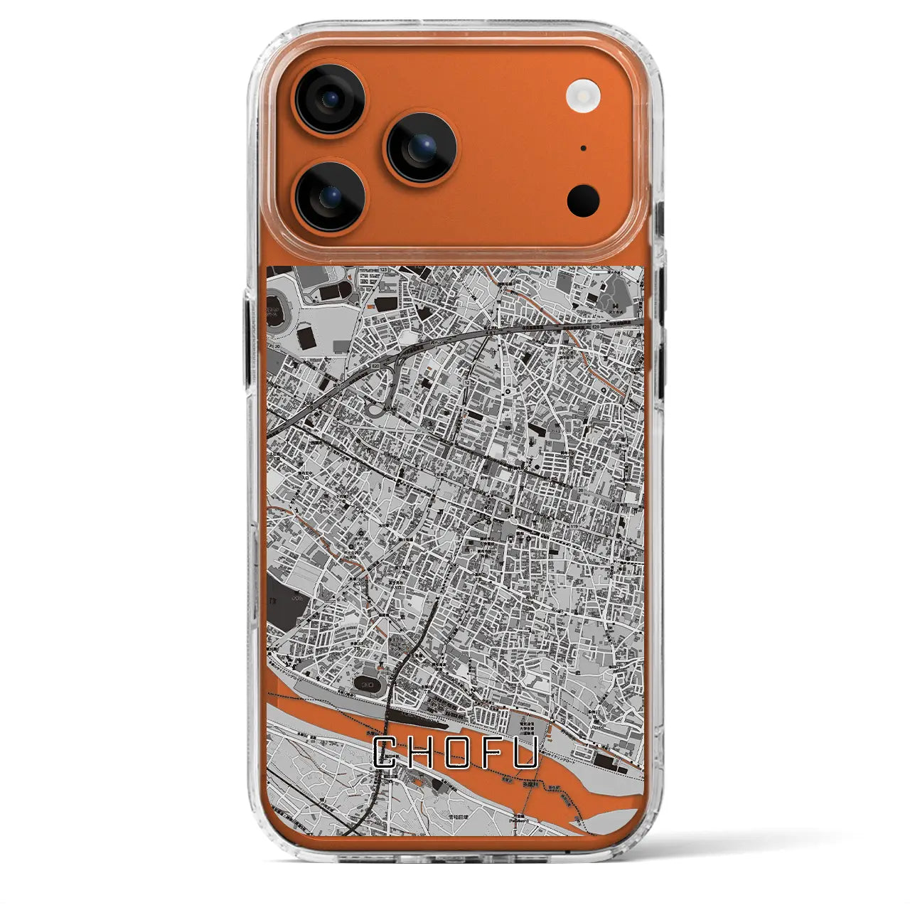 【調布（東京都）】地図柄iPhoneケース（MagSafeタイプ）