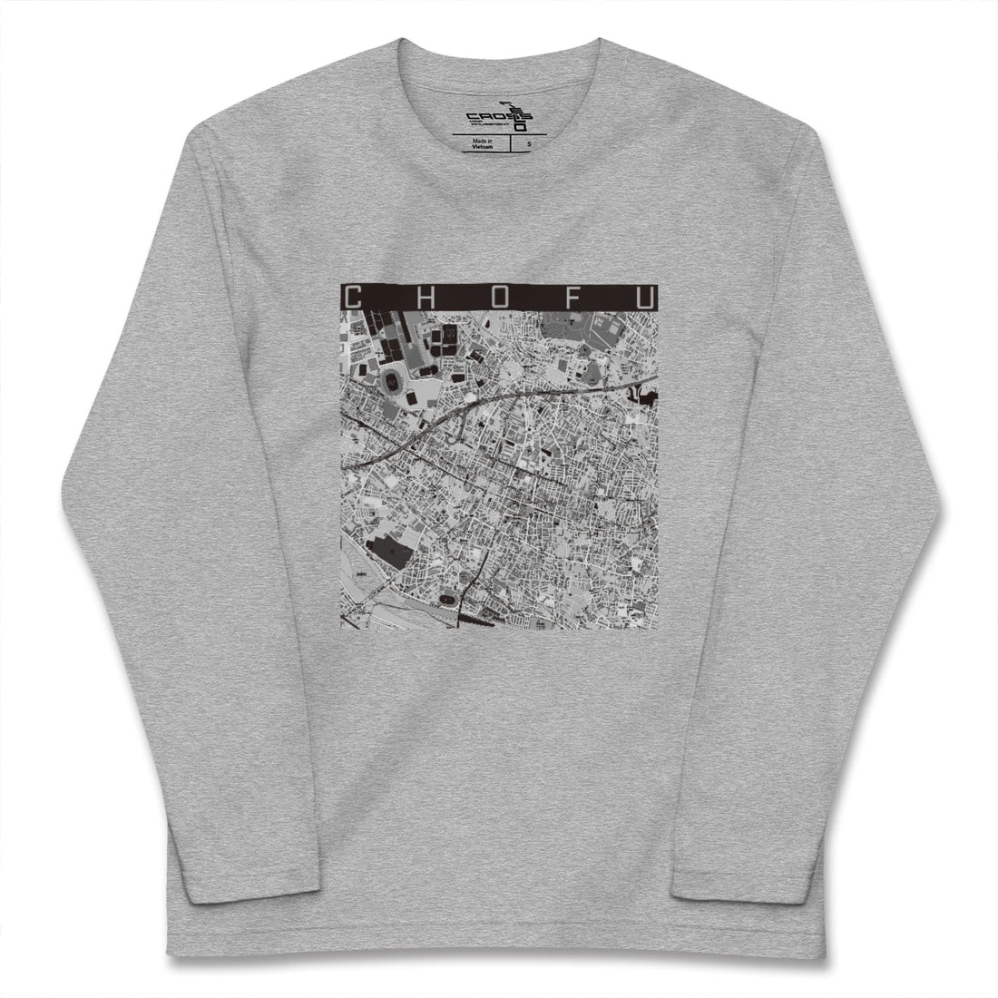 【調布（東京都）】地図柄ロングスリーブTシャツ