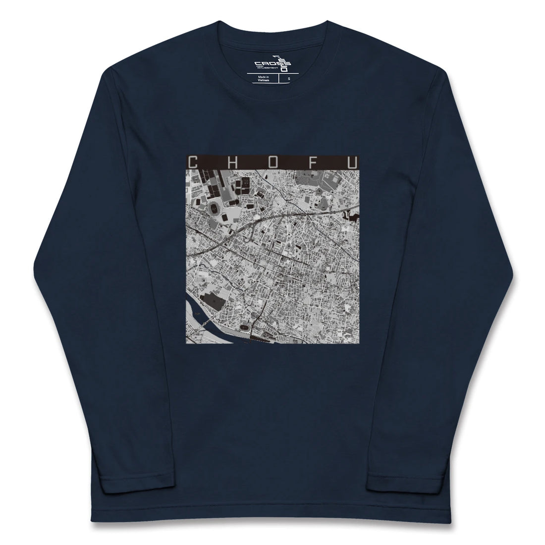 【調布（東京都）】地図柄ロングスリーブTシャツ