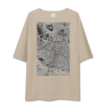 【調布（東京都）】地図柄ビッグシルエットTシャツ