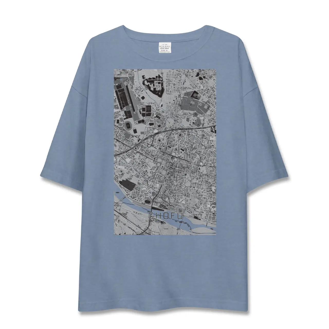 【調布（東京都）】地図柄ビッグシルエットTシャツ