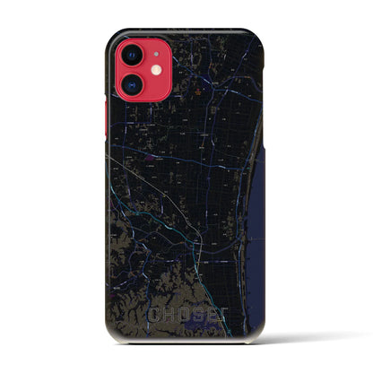 【長生（千葉県）】地図柄iPhoneケース（バックカバータイプ）