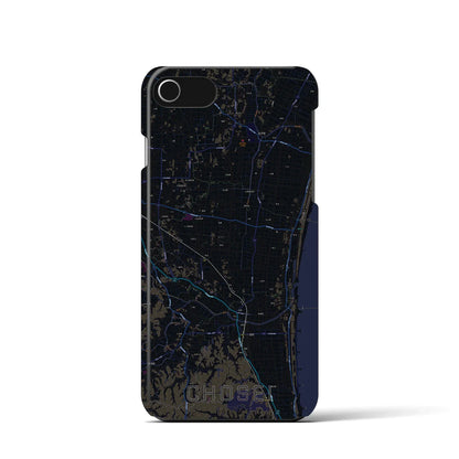 【長生（千葉県）】地図柄iPhoneケース（バックカバータイプ）