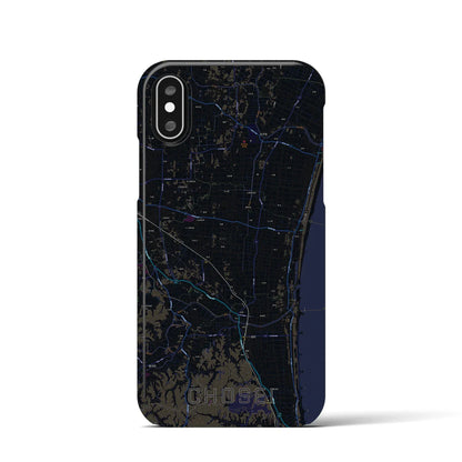 【長生（千葉県）】地図柄iPhoneケース（バックカバータイプ）