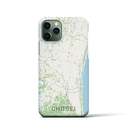 【長生（千葉県）】地図柄iPhoneケース（バックカバータイプ）