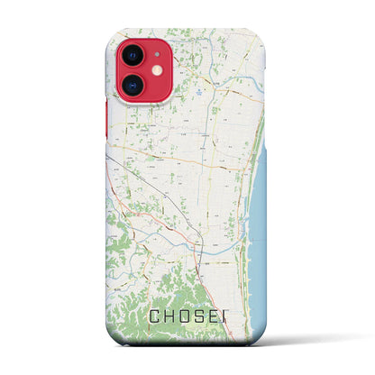 【長生（千葉県）】地図柄iPhoneケース（バックカバータイプ）