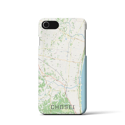 【長生（千葉県）】地図柄iPhoneケース（バックカバータイプ）