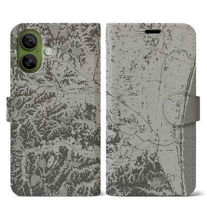 【長生（千葉県）】地図柄iPhoneケース（手帳タイプ）