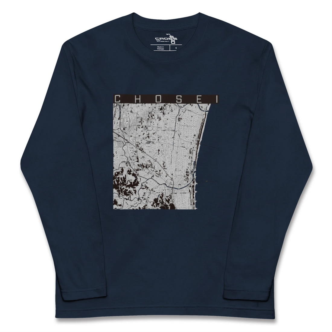 【長生（千葉県）】地図柄ロングスリーブTシャツ