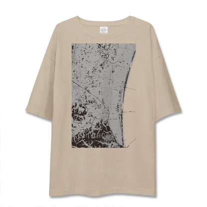 【長生（千葉県）】地図柄ビッグシルエットTシャツ