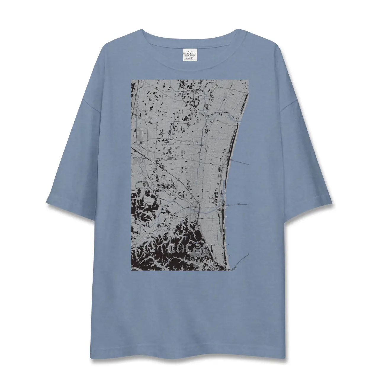 【長生（千葉県）】地図柄ビッグシルエットTシャツ