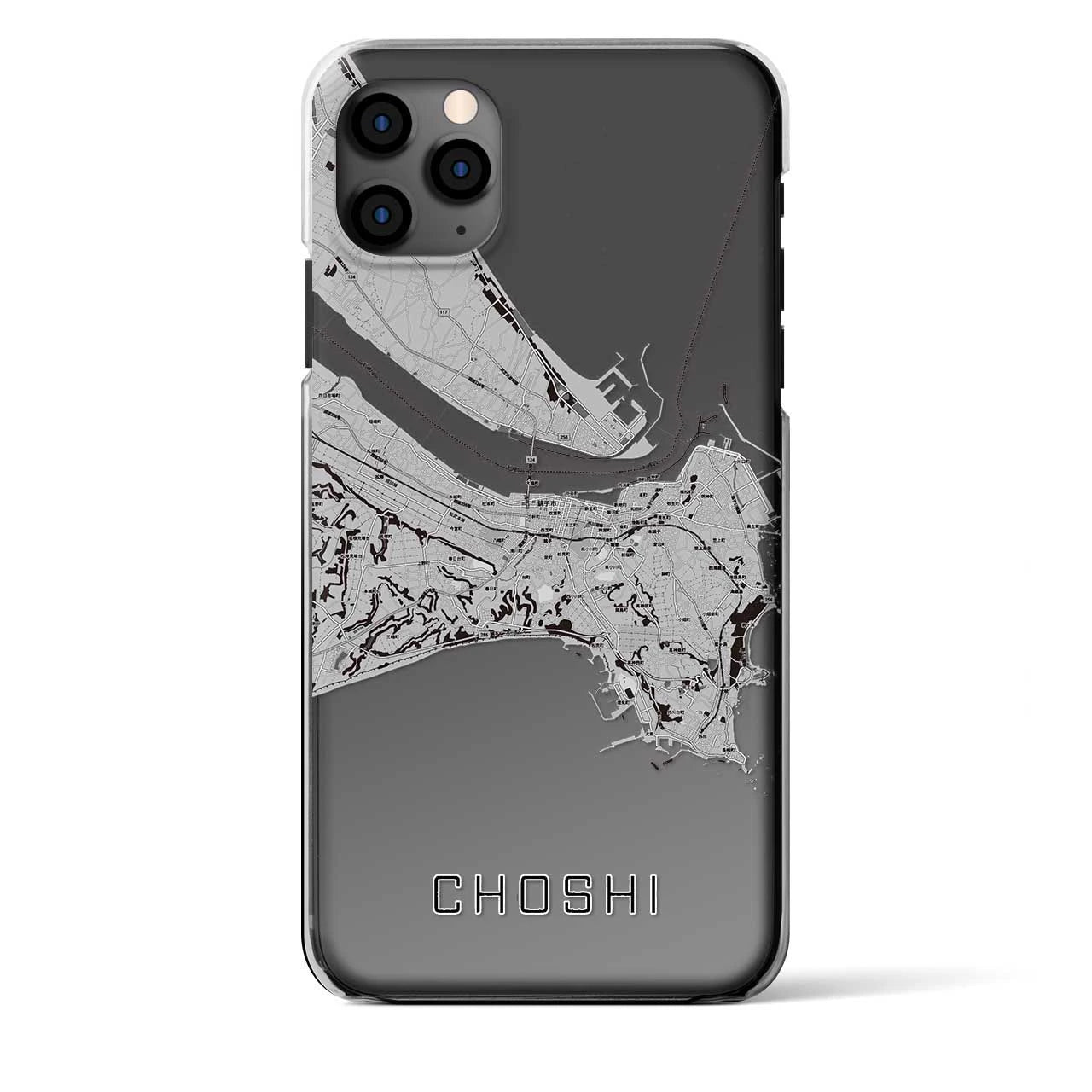 【銚子（千葉県）】地図柄iPhoneケース（クリアタイプ）