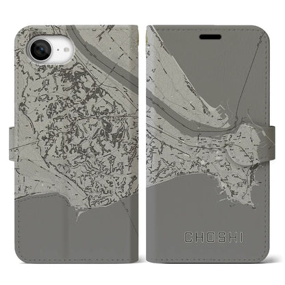 【銚子（千葉県）】地図柄iPhoneケース（手帳タイプ）