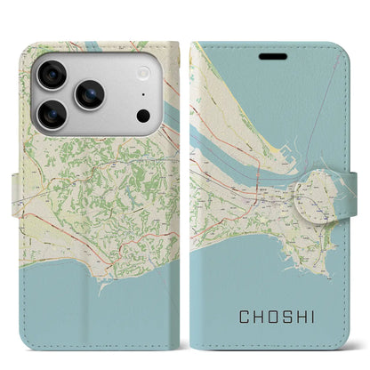 【銚子（千葉県）】地図柄iPhoneケース（手帳タイプ）