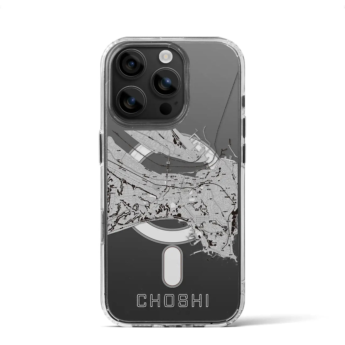 【銚子(千葉県)】地図柄iPhoneケース(MagSafeタイプ)