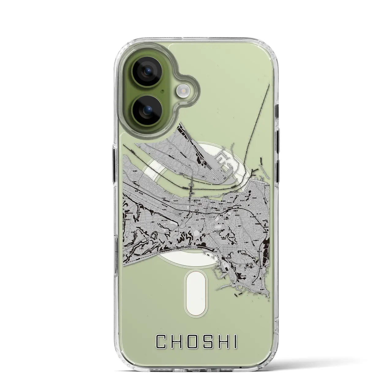 【銚子（千葉県）】地図柄iPhoneケース（MagSafeタイプ）