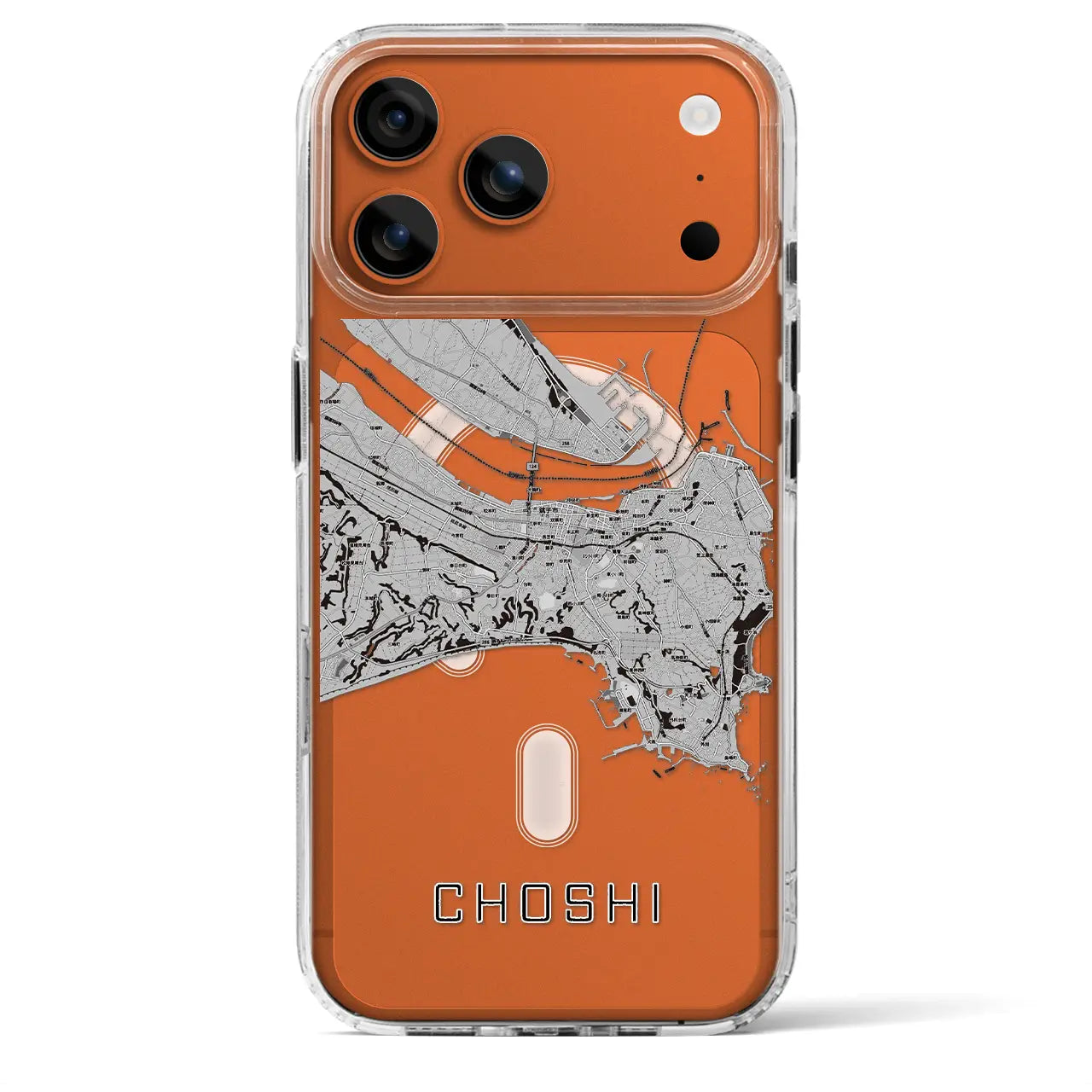 【銚子（千葉県）】地図柄iPhoneケース（MagSafeタイプ）