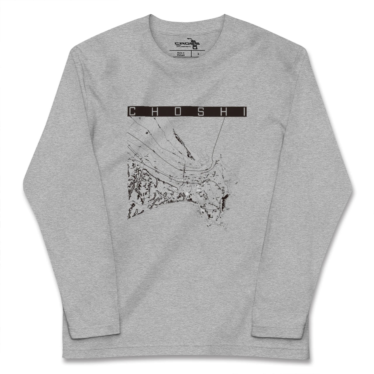 【銚子（千葉県）】地図柄ロングスリーブTシャツ