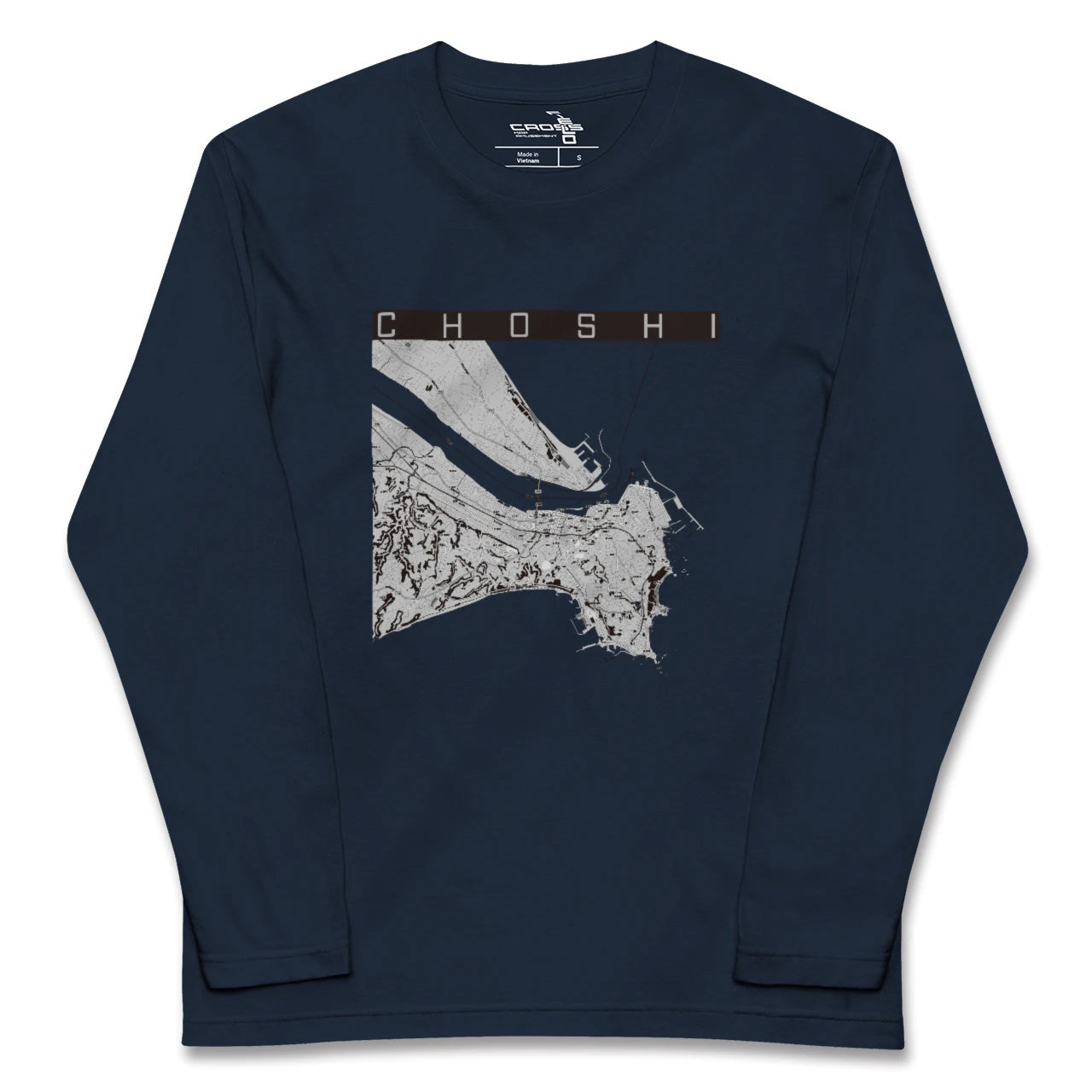 【銚子（千葉県）】地図柄ロングスリーブTシャツ