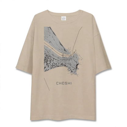 【銚子（千葉県）】地図柄ビッグシルエットTシャツ