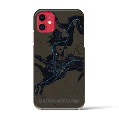 【中国勝山（岡山県）】地図柄iPhoneケース（バックカバータイプ）