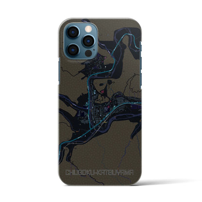 【中国勝山（岡山県）】地図柄iPhoneケース（バックカバータイプ）