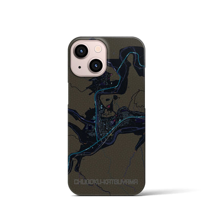 【中国勝山（岡山県）】地図柄iPhoneケース（バックカバータイプ）