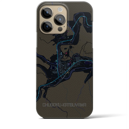 【中国勝山（岡山県）】地図柄iPhoneケース（バックカバータイプ）