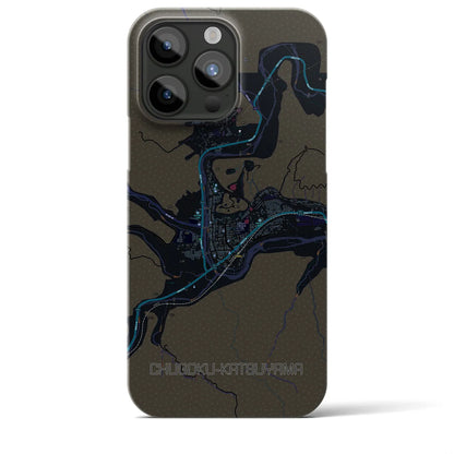 【中国勝山（岡山県）】地図柄iPhoneケース（バックカバータイプ）