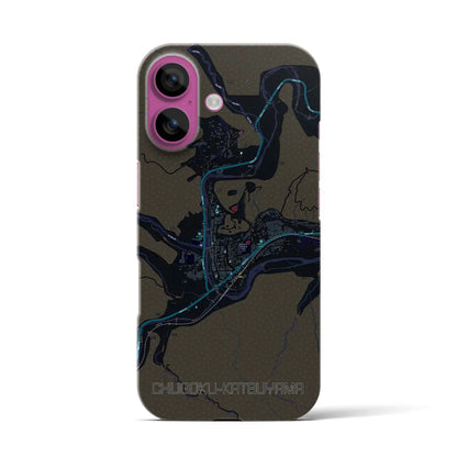 【中国勝山（岡山県）】地図柄iPhoneケース（バックカバータイプ）