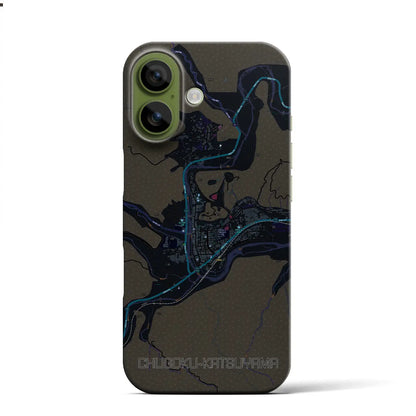 【中国勝山（岡山県）】地図柄iPhoneケース（バックカバータイプ）