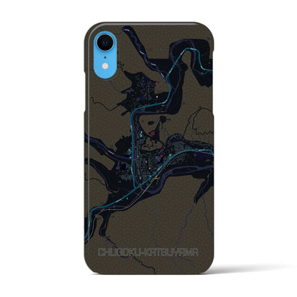 【中国勝山（岡山県）】地図柄iPhoneケース（バックカバータイプ）