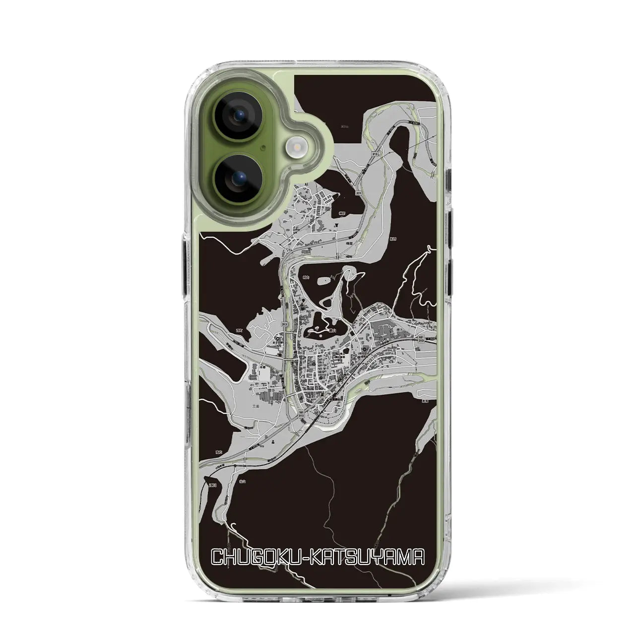 【中国勝山（岡山県）】地図柄iPhoneケース（MagSafeタイプ）