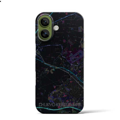 【中京競馬場前（愛知県）】地図柄iPhoneケース（バックカバータイプ）