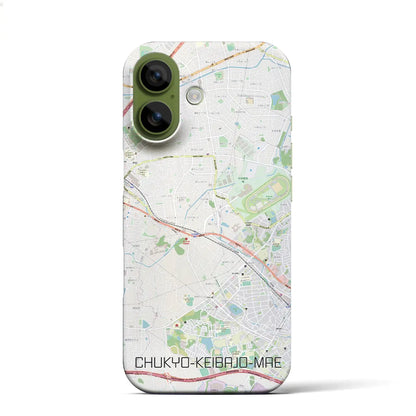 【中京競馬場前（愛知県）】地図柄iPhoneケース（バックカバータイプ）