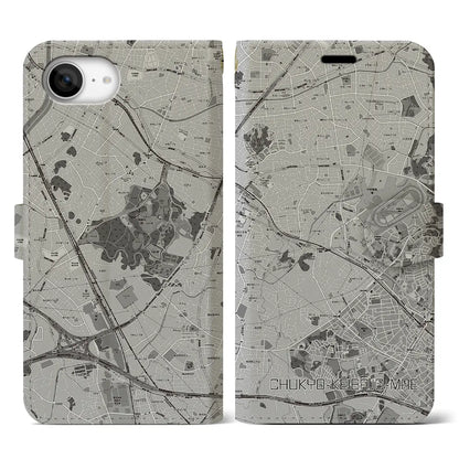 【中京競馬場前（愛知県）】地図柄iPhoneケース（手帳タイプ）