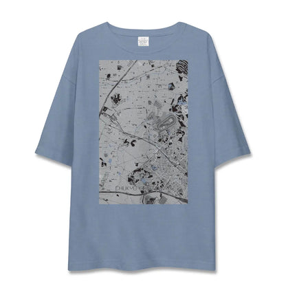 【中京競馬場前（愛知県）】地図柄ビッグシルエットTシャツ