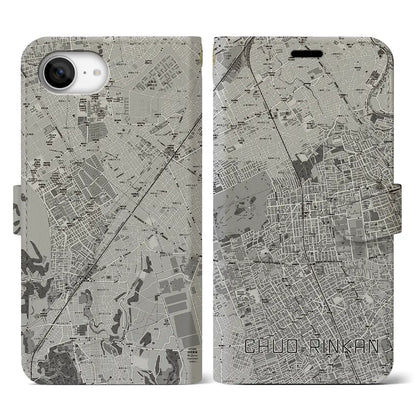 【中央林間（神奈川県）】地図柄iPhoneケース（手帳タイプ）