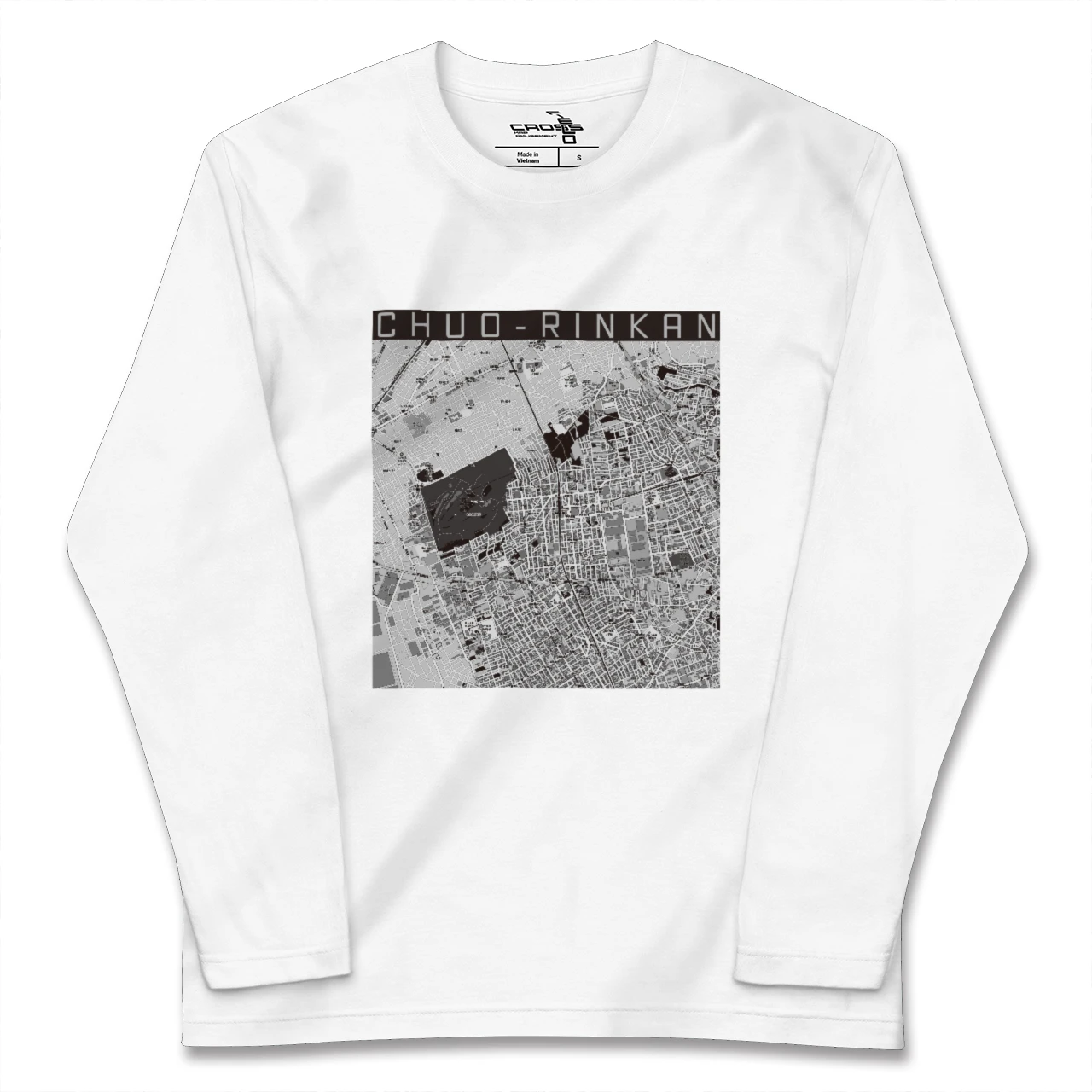 【中央林間（神奈川県）】地図柄ロングスリーブTシャツ