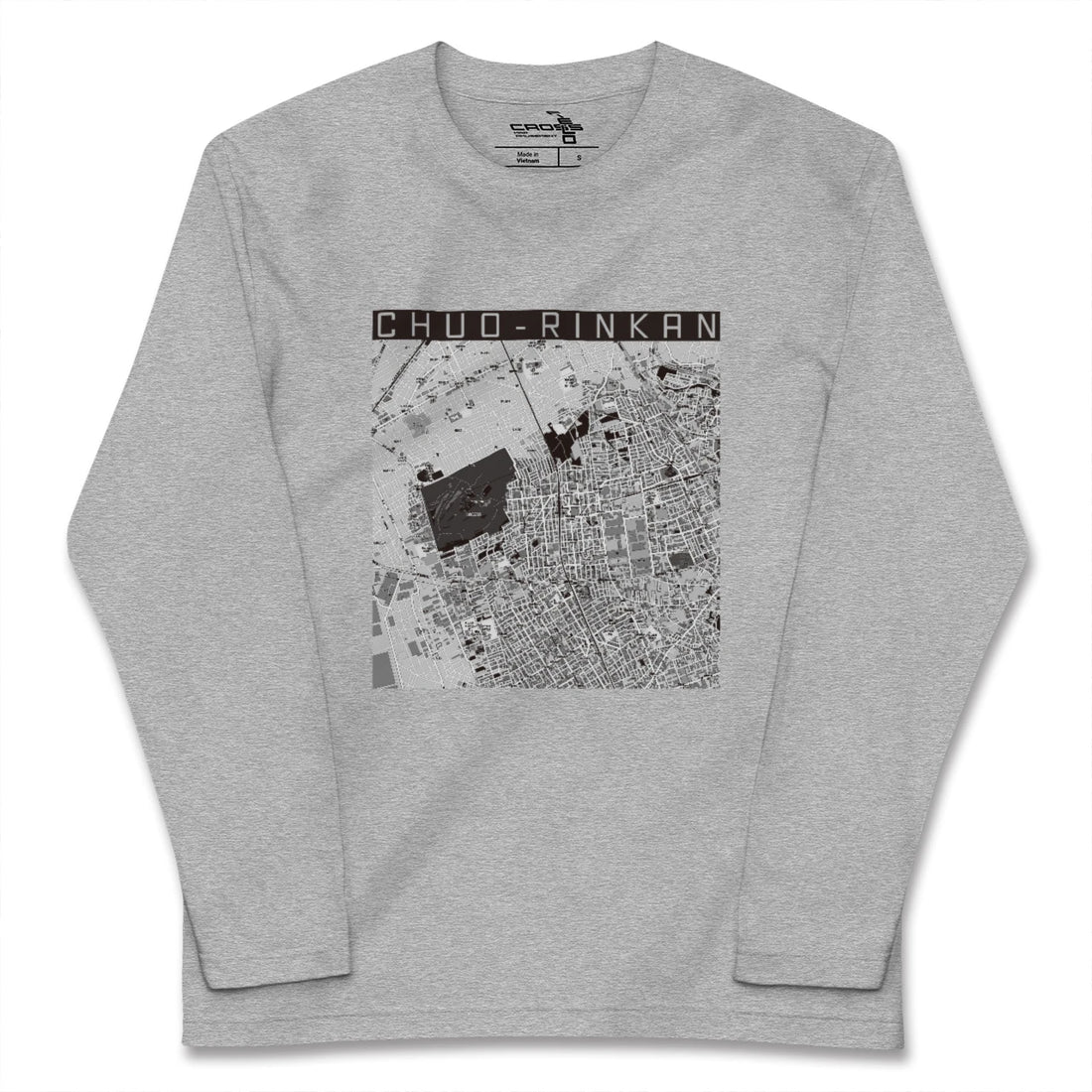 【中央林間（神奈川県）】地図柄ロングスリーブTシャツ